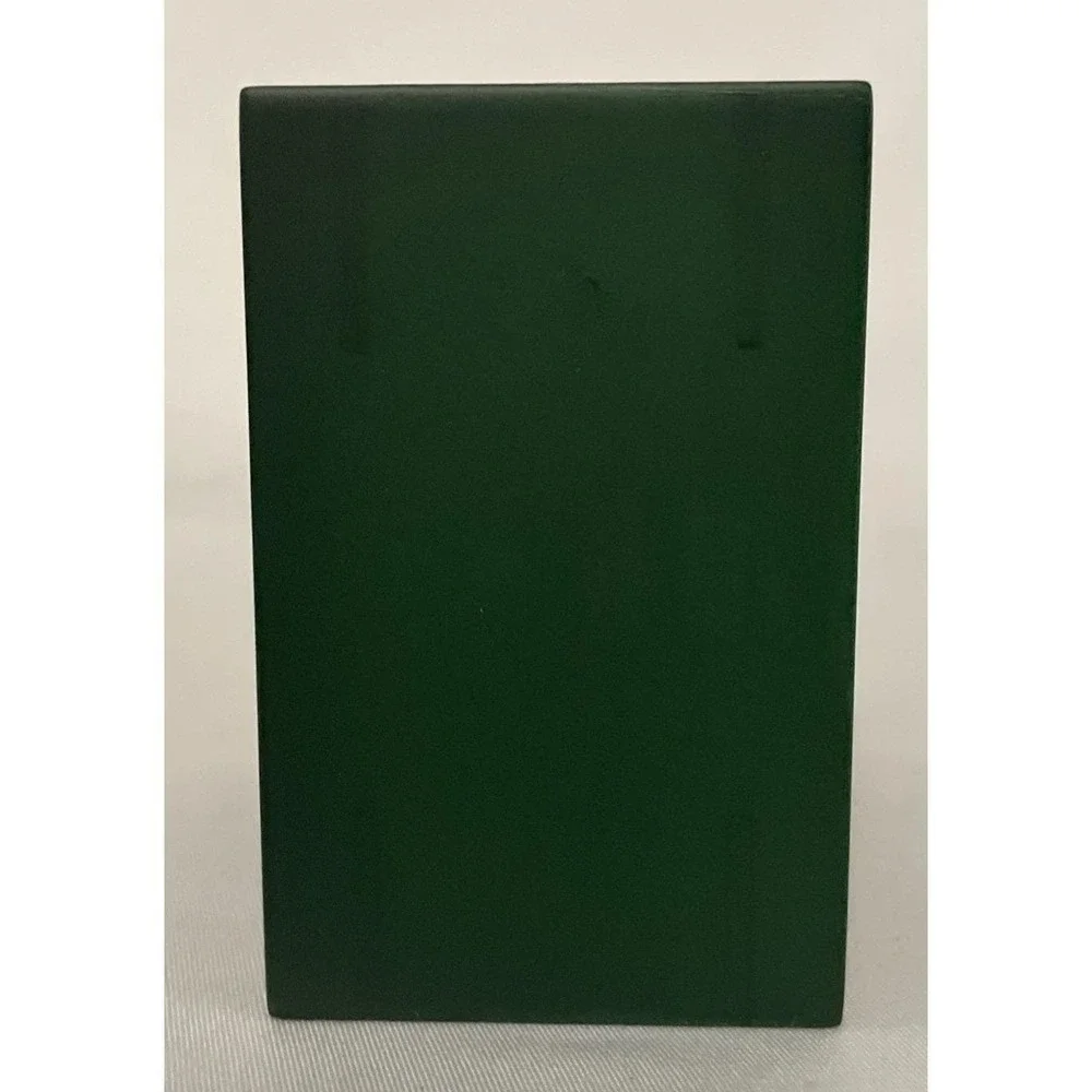 Vintage Dansk MCM Small Picture Frame Green Wood Cube 3 X 3 NEW IN BOX